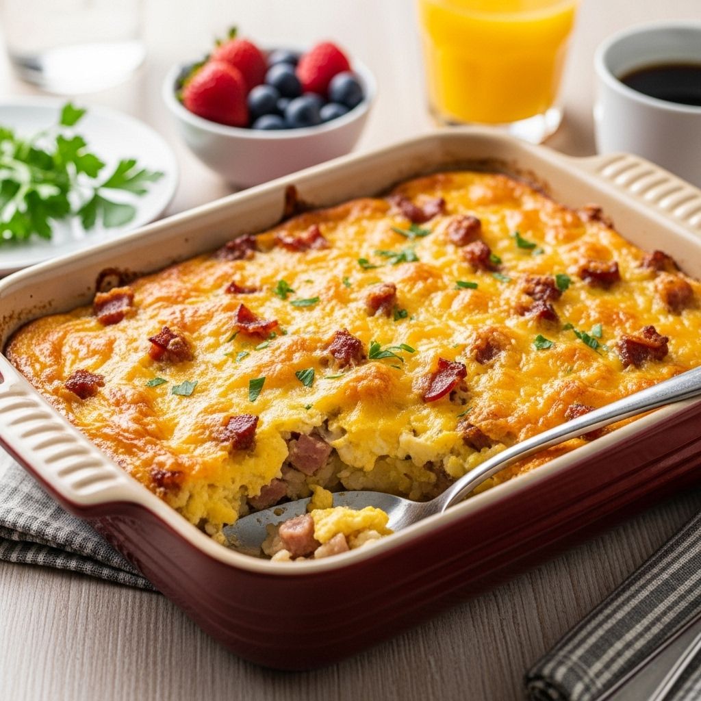 Start your mornings right with this savory, cheesy, and satisfying brunch delight!