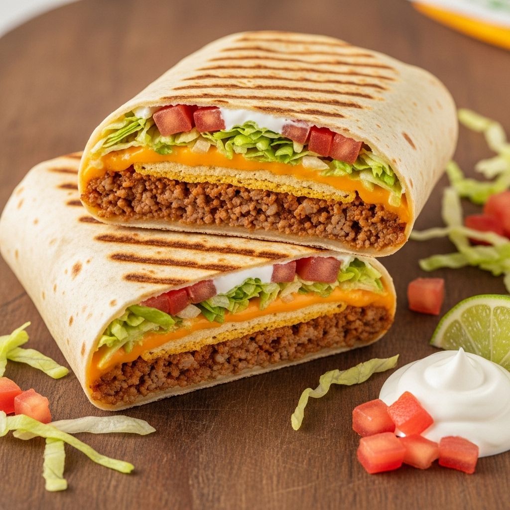 The Ultimate Homemade Crunchwrap Supreme Recipe Golden-grilled tortillas cradle seasoned beef, cheese, and crisp fillings in every bite.