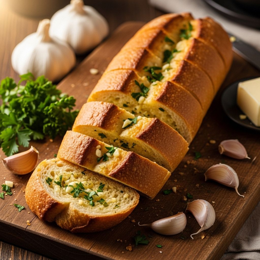 Master the art of savory herb-infused toast with a satisfyingly crisp finish every time.
