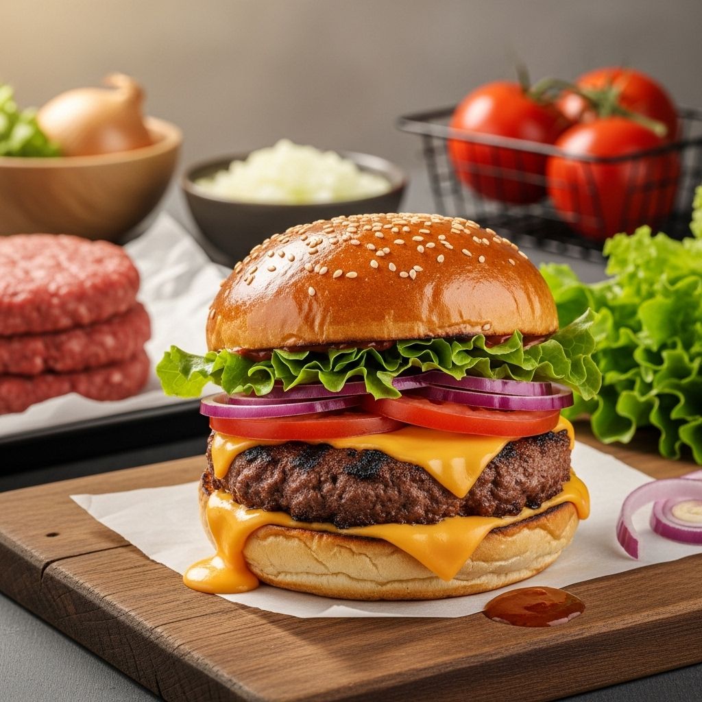 Discover the secrets to the juiciest, most flavorful homemade hamburger, packed with cheese, herbs, and bold seasonings.