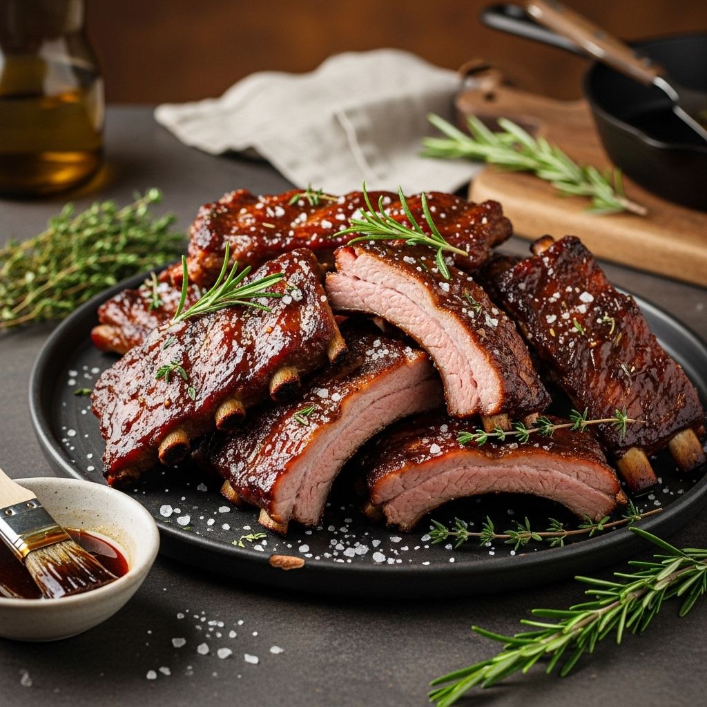 This slow cook technique ensures juicy pork with caramelized sweet and smoky glaze.