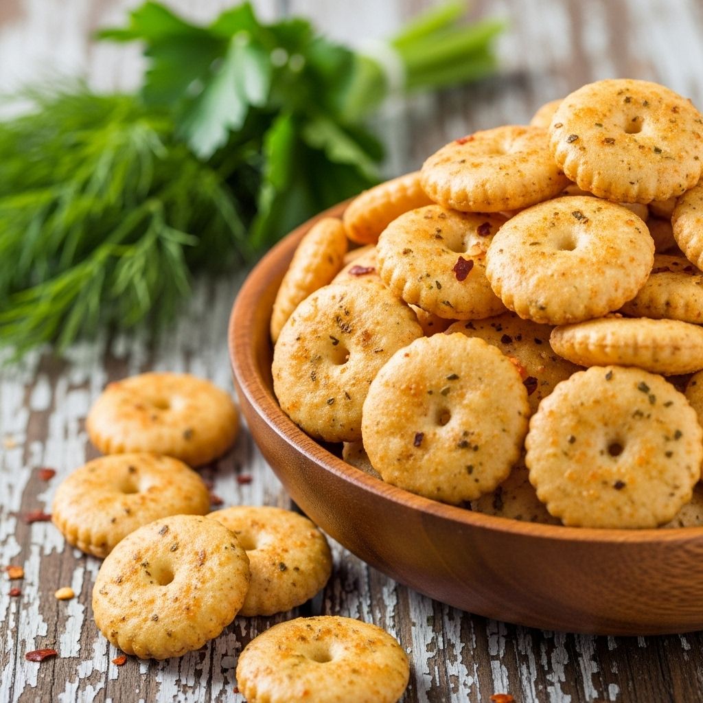 Discover the irresistible crunch and bold flavors of ranch oyster crackers – the easy, crowd-pleasing party snack everyone loves.
