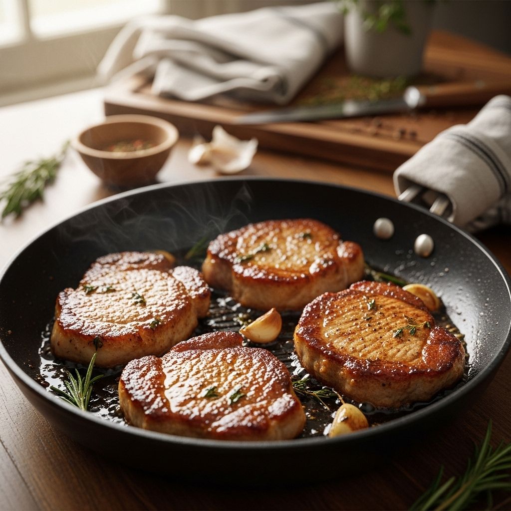 A step-by-step guide to making succulent pork steaks on the stovetop with simple ingredients and maximum flavor.