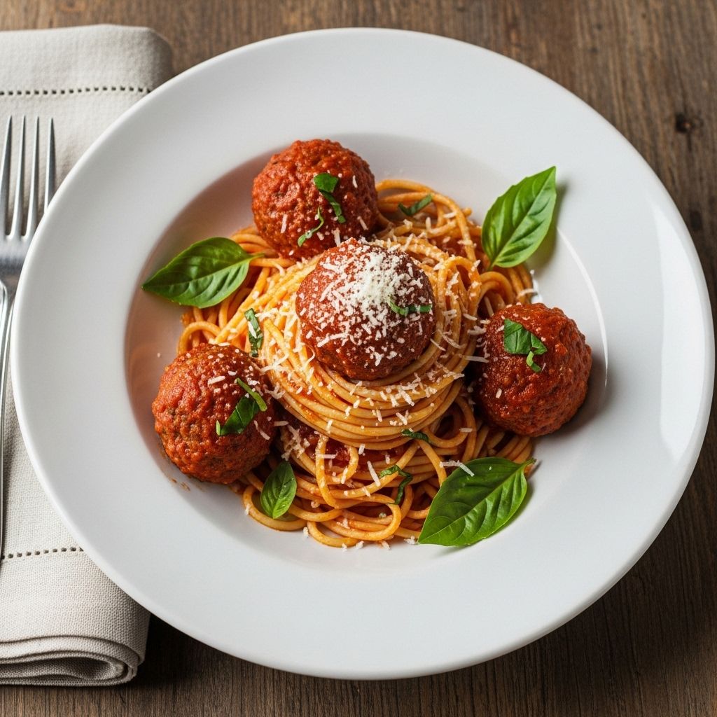 Tender meatballs bathe in a rich tomato sauce that evokes every family dinner memory.