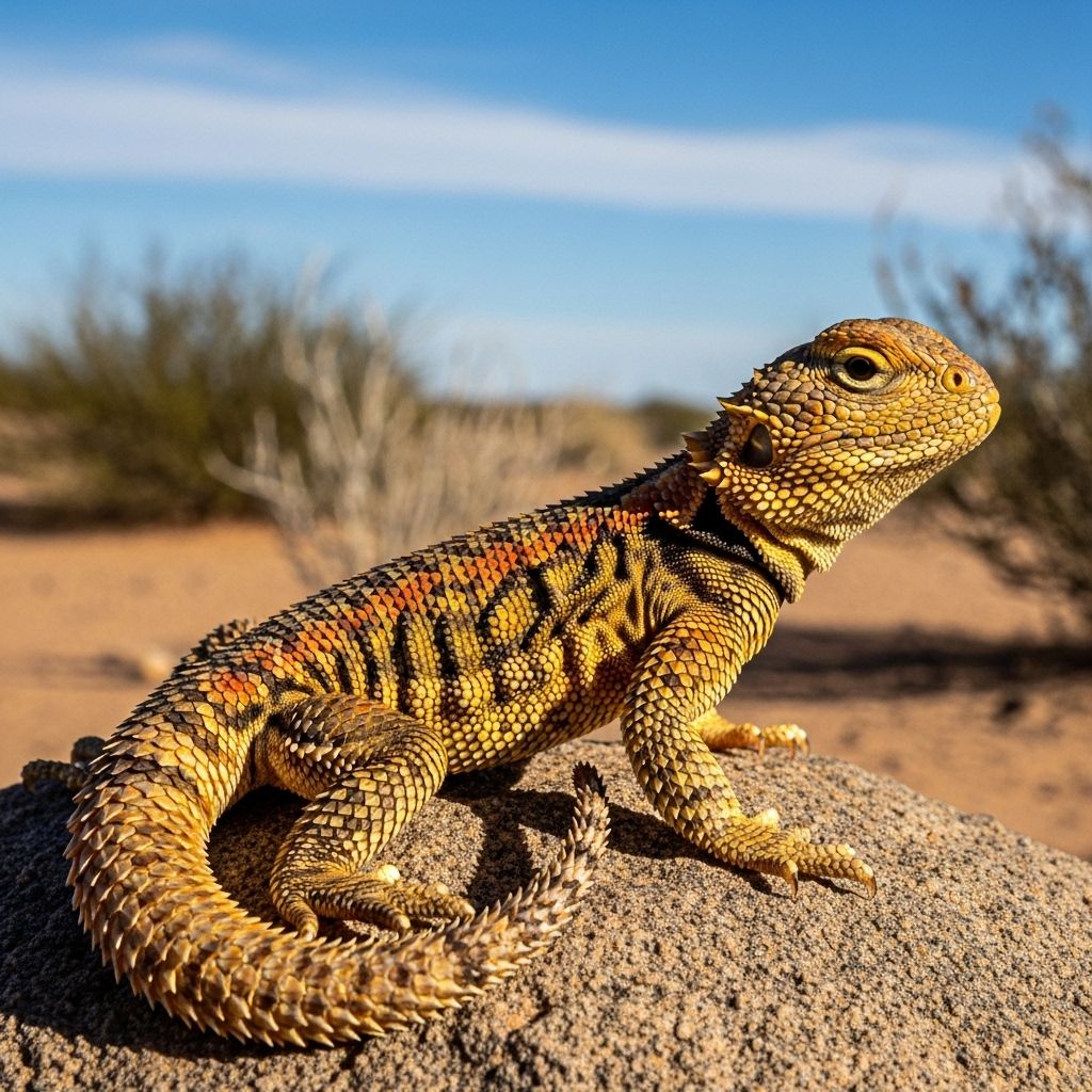 Balanced nutrition and proper habitat unlock the natural vitality of your desert reptile.