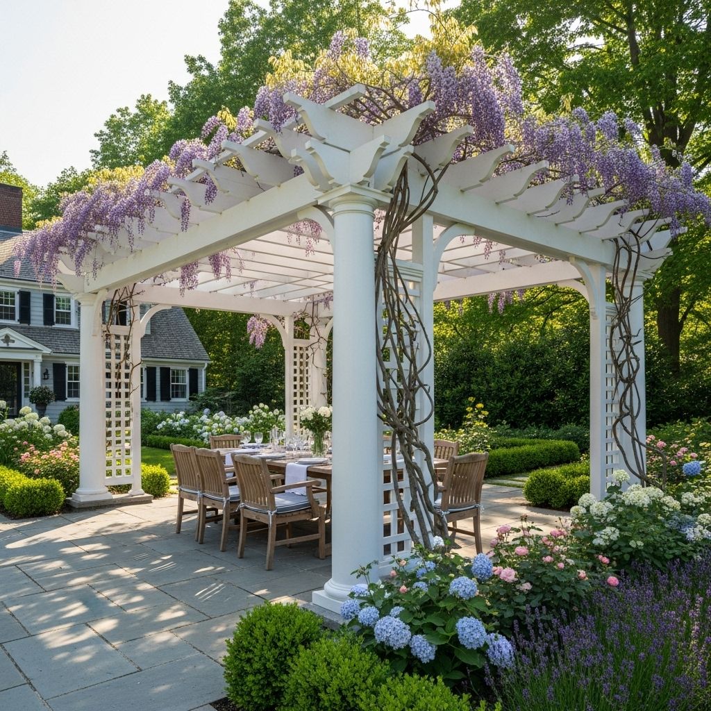 Custom-built fences, pergolas, and accents designed for enduring outdoor elegance.