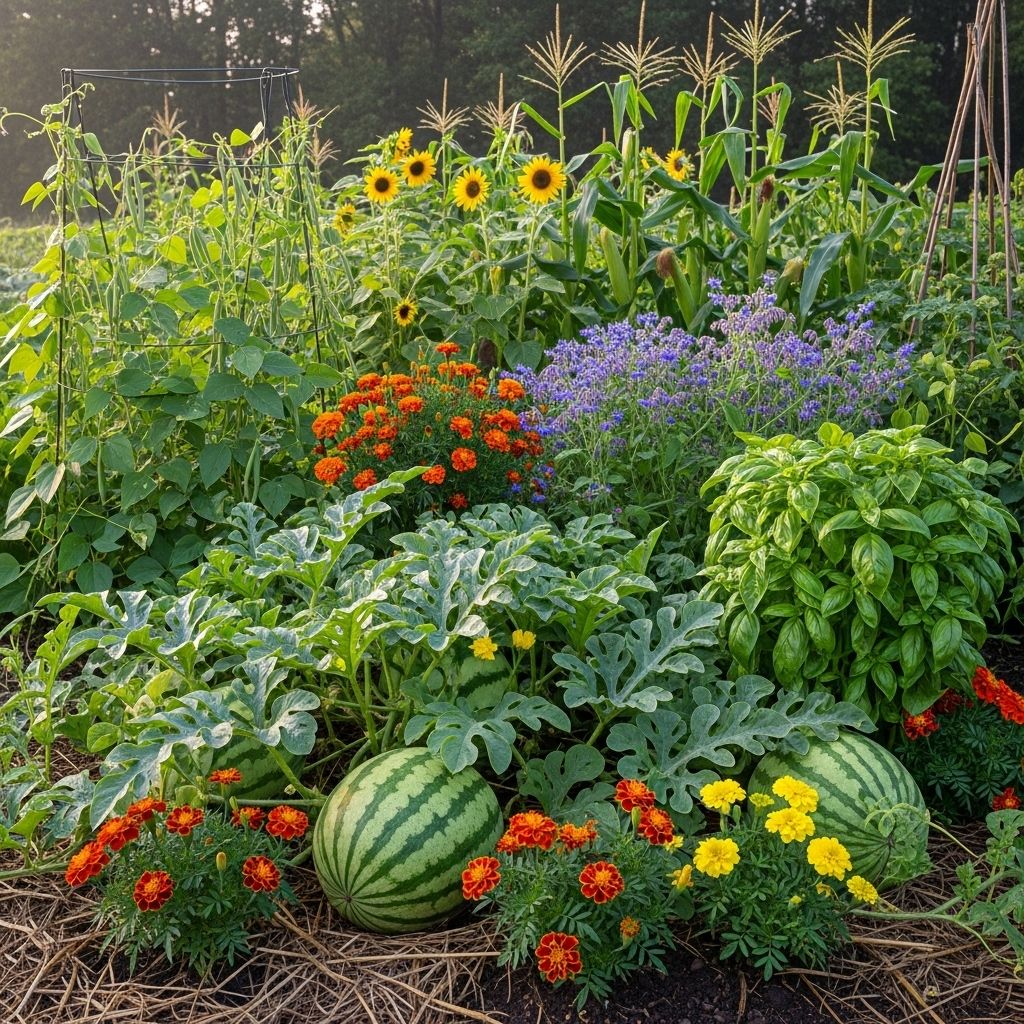 Unlock the secrets to thriving watermelon vines with these 20 perfect companion plants for pest control, healthy soil, and bigger harvests.