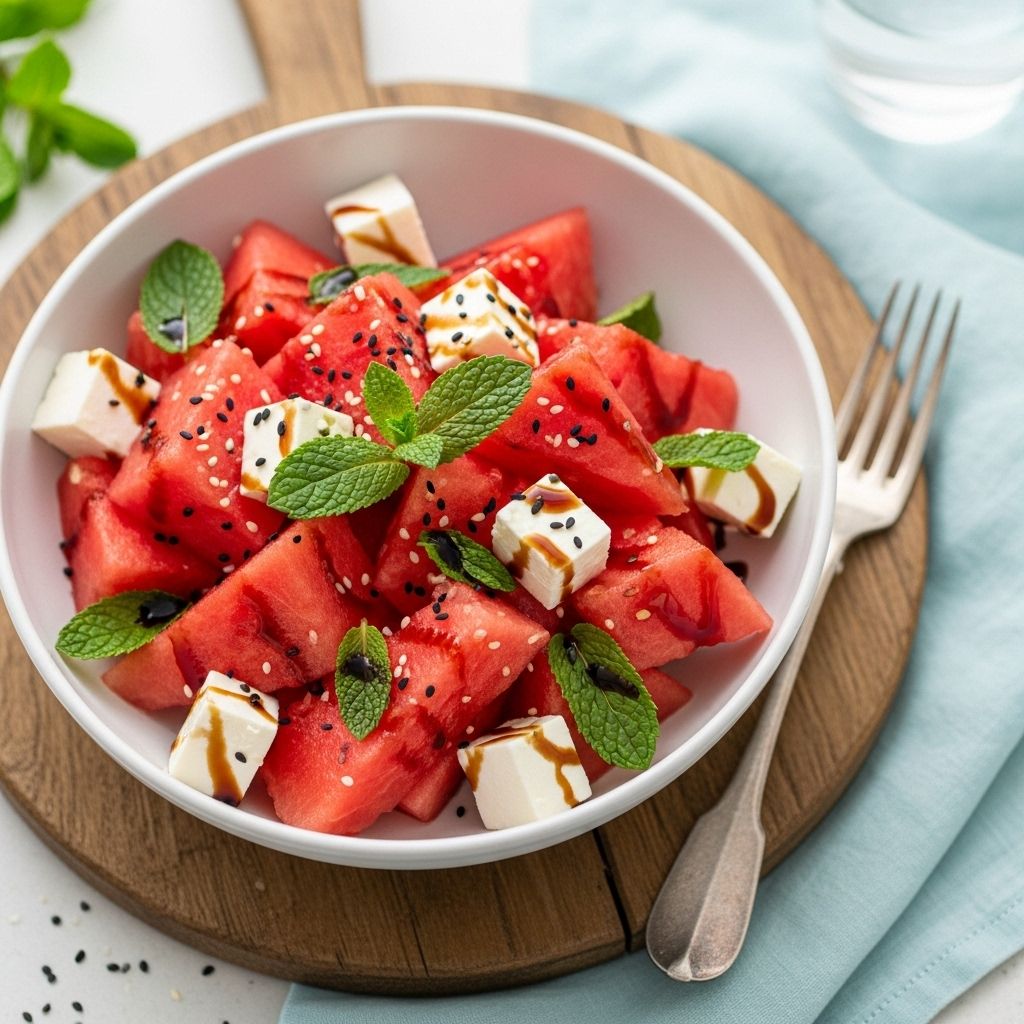 Summer freshness meets exact ratios and chilled ingredients for a crisp, flavorful bite.