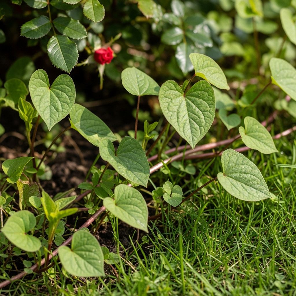 Discover, identify, and manage weeds with heart-shaped leaves that invade your garden, from violets to invasive bindweed.