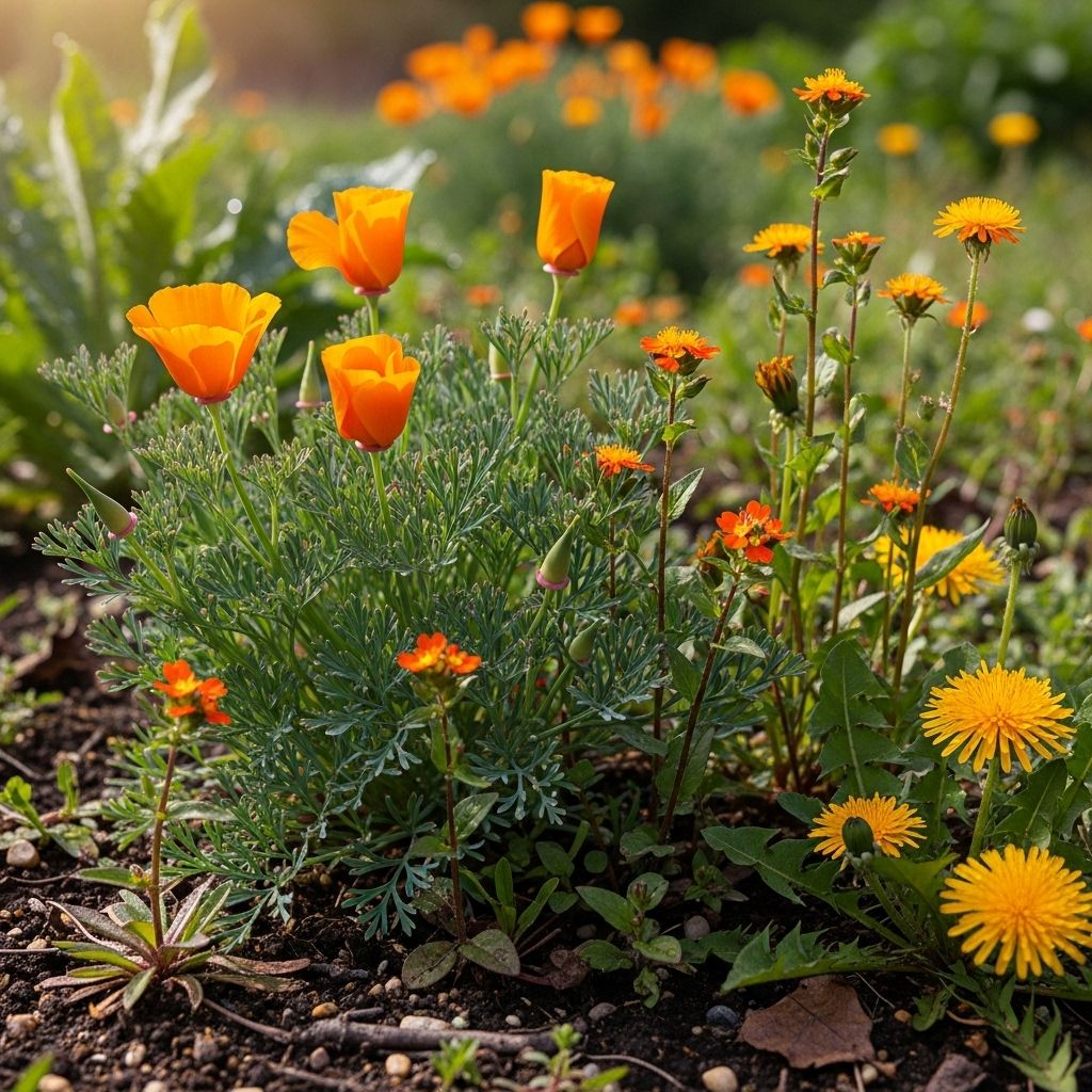 Identify and control the most common orange-flowered weeds found in North American gardens and lawns.