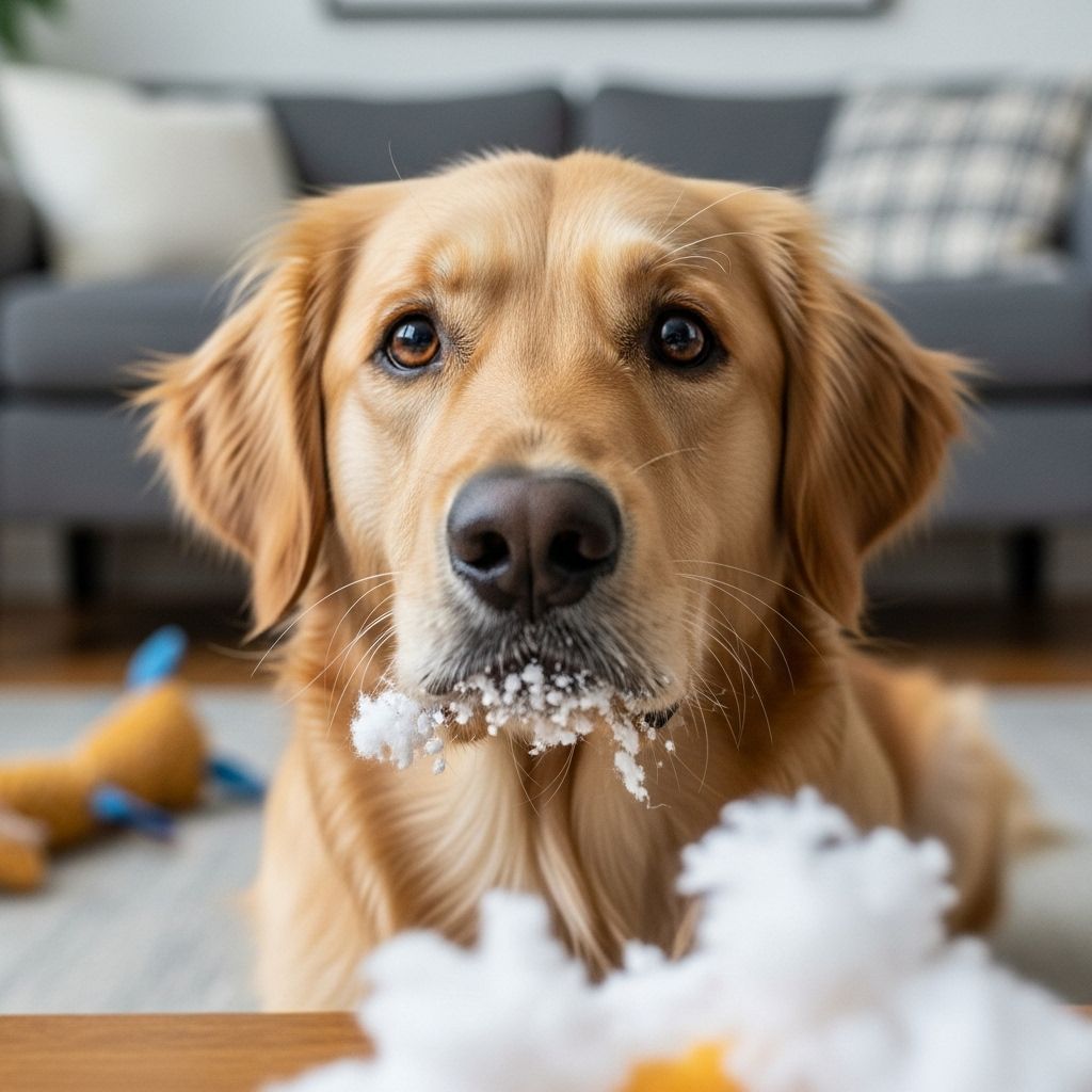 Spotting early warning signs and swapping to sturdier playthings helps keep pups safe.