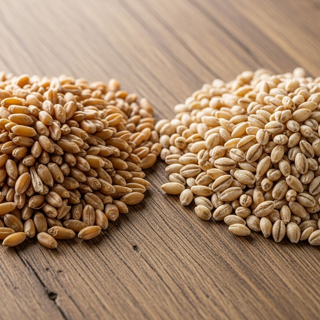 Discover the distinctive characteristics, growing requirements, and uses of wheat and barley in your garden and kitchen