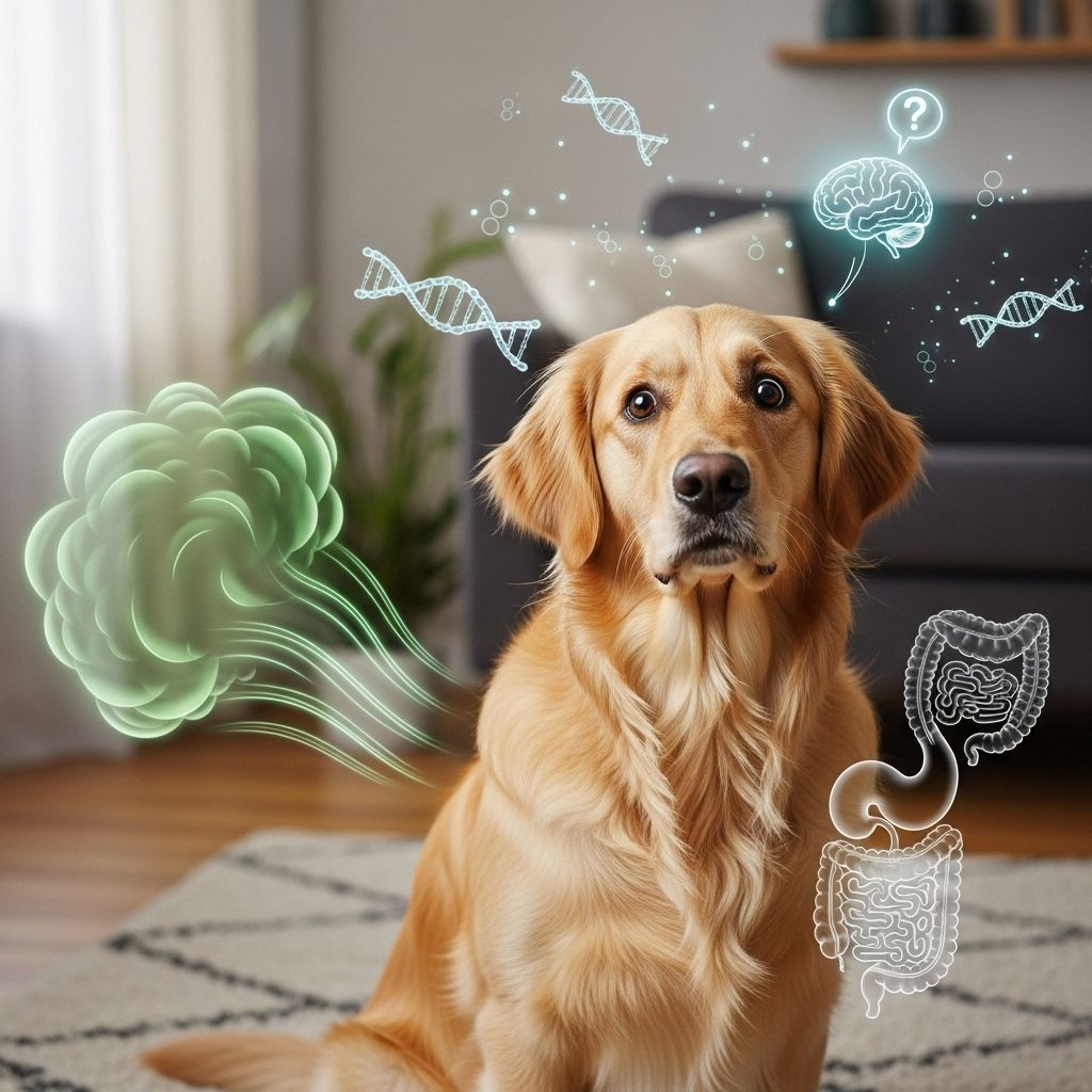 Insights into how canine senses and owner reactions shape responses to natural flatulence.