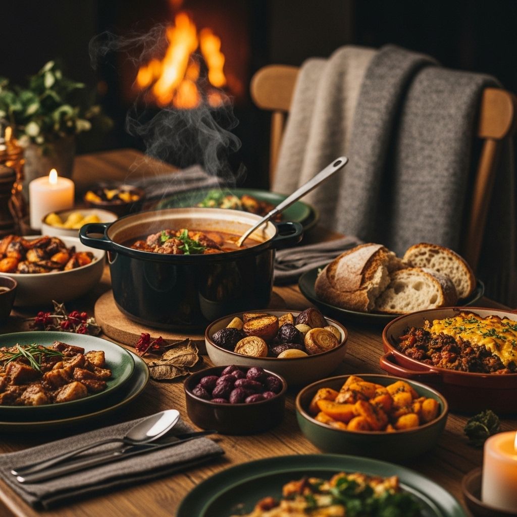 Slow-roasted stews and quick skillet dishes make cold nights effortlessly satisfying.