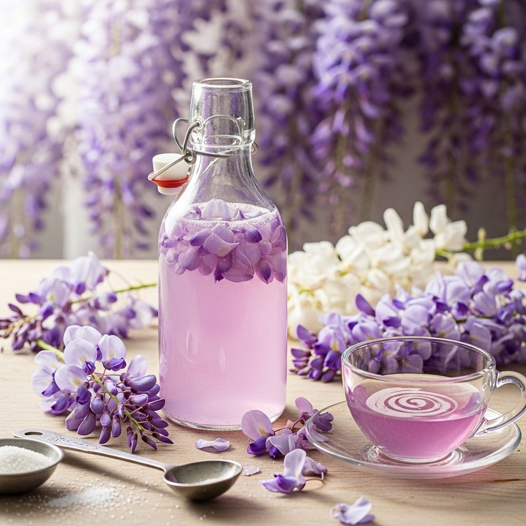 Transform seasonal blooms into a fragrant syrup that enriches drinks and desserts safely.