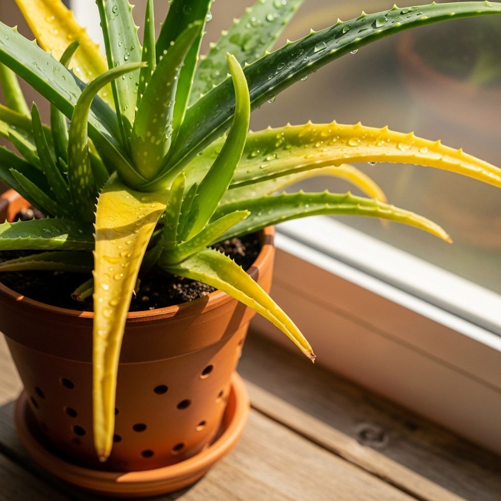 Why Is My Aloe Vera Turning Yellow? 9 Reasons And Fixes Identifies common care errors and stressors that cause leaf discoloration in succulents.