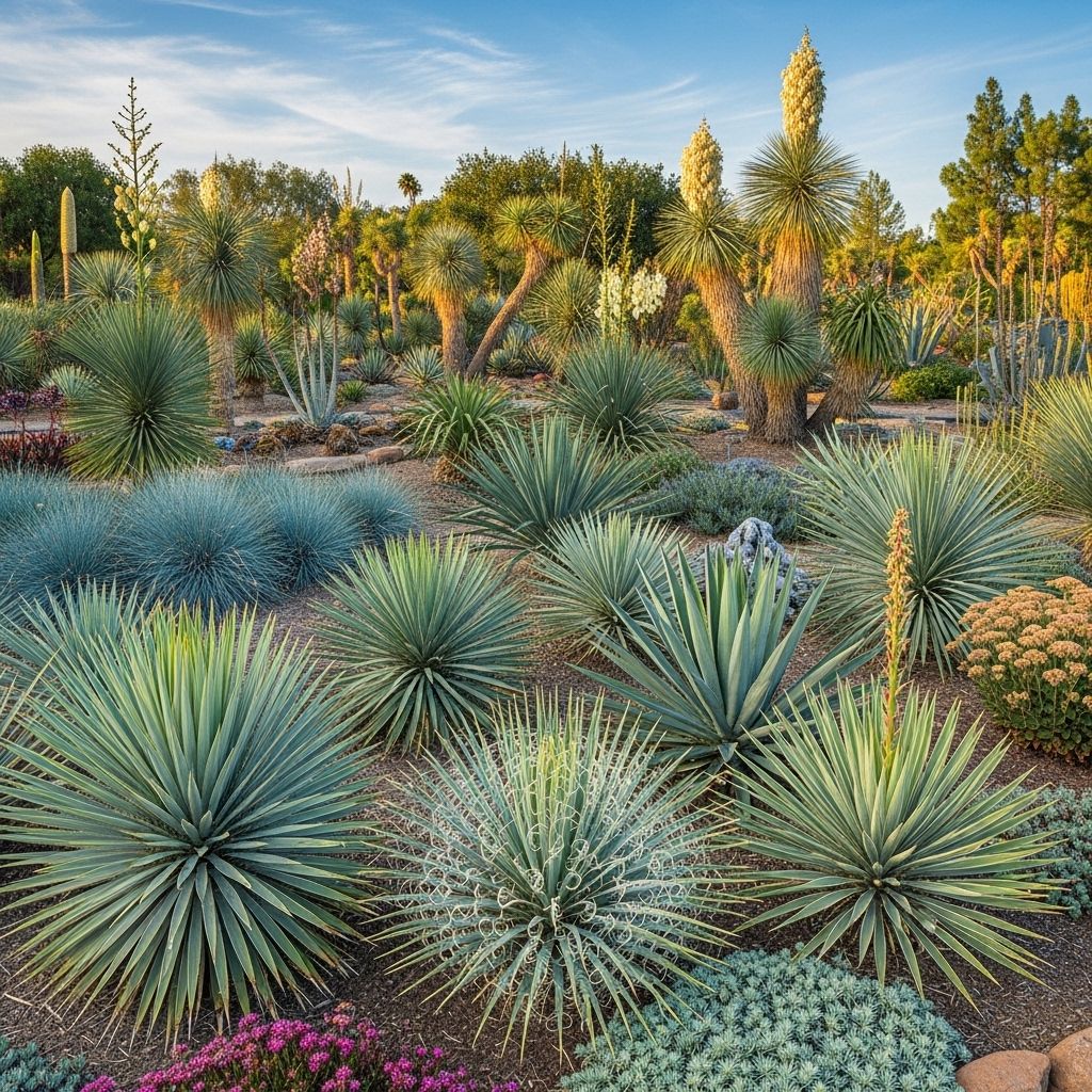 Add striking sculptural accents to dry landscapes with minimal upkeep and lasting appeal.