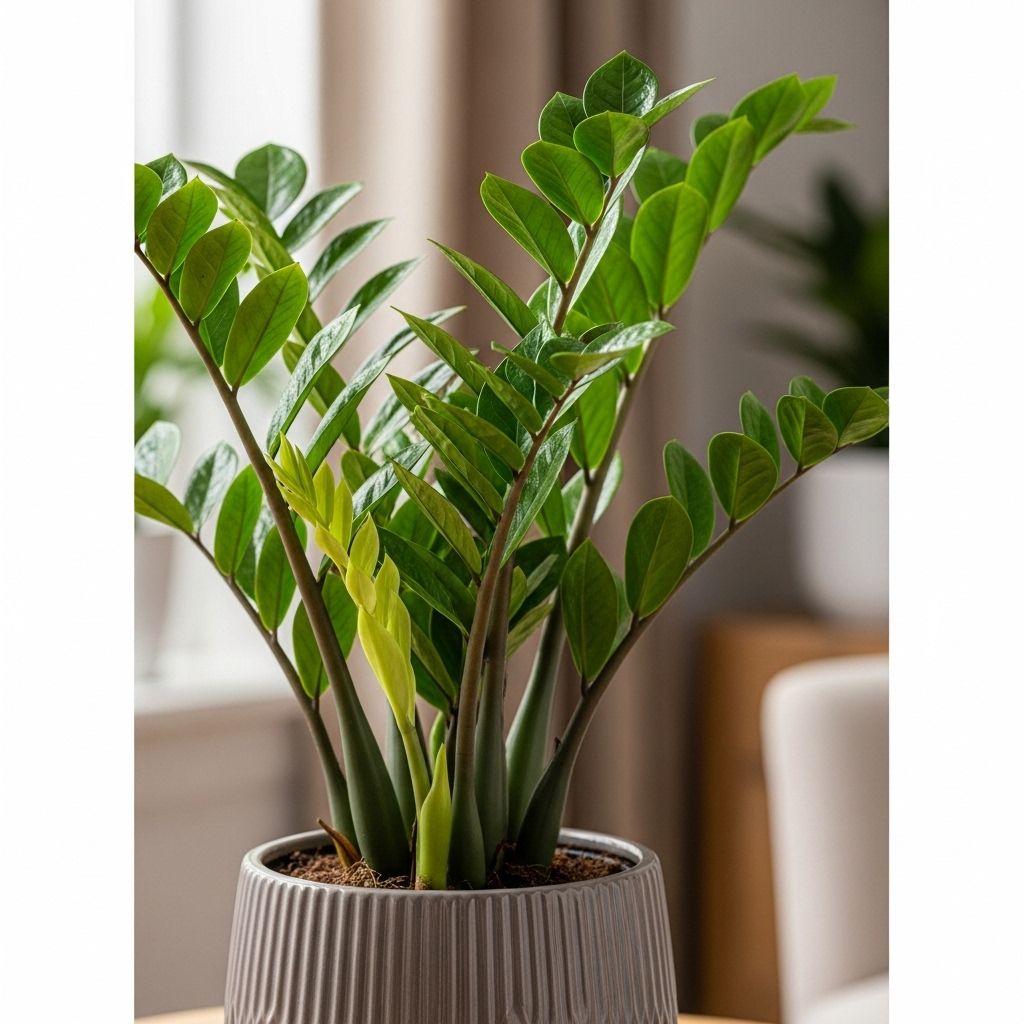 Everything you need to know about ZZ plants—care, growth tips, history, and troubleshooting for Zamioculcas zamiifolia.