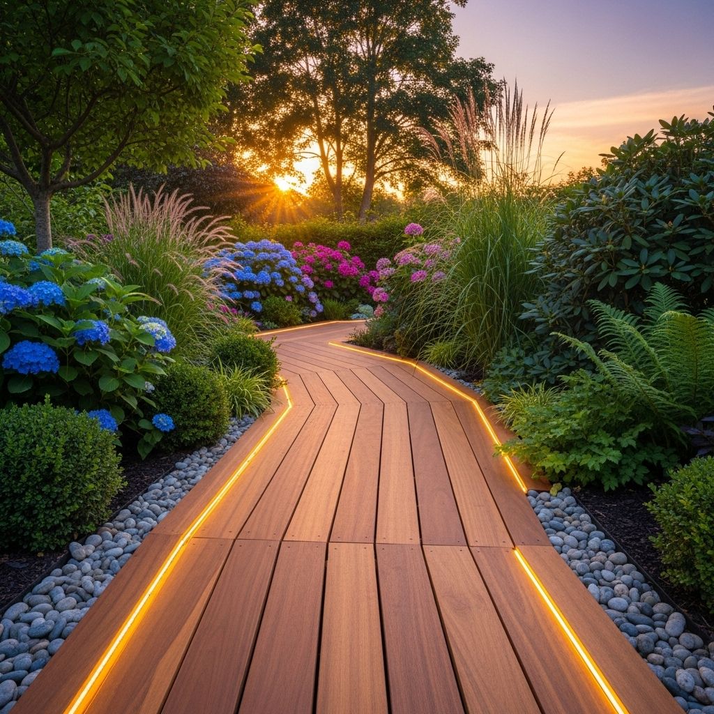 Portable, low-maintenance pathways that add warmth and structure to outdoor spaces.