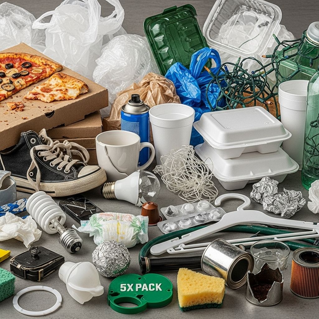 Learn which everyday items shouldn't go in the recycling bin—and what you can do instead.