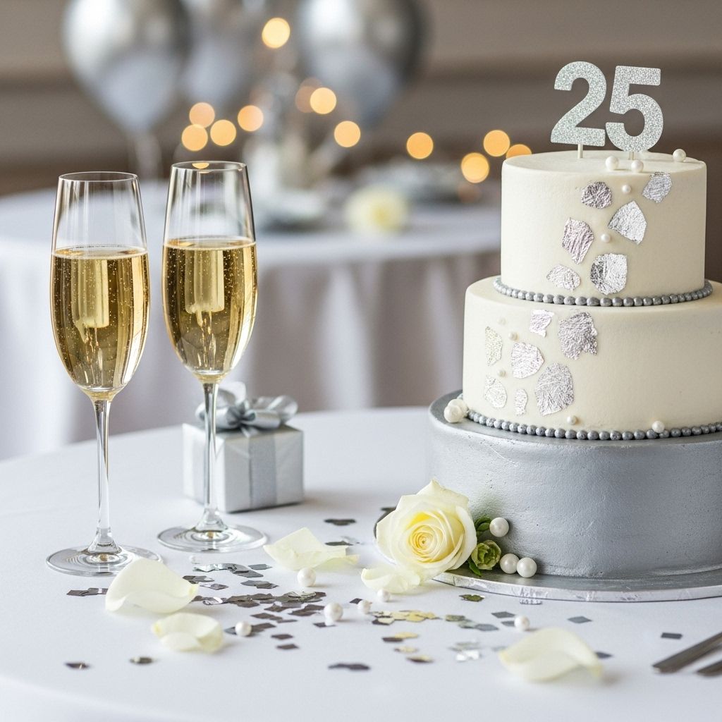 Heartfelt 25th Wedding Anniversary Wishes, Messages & Gift Ideas Capture a silver jubilee with heartfelt notes and keepsakes reflecting lifelong devotion.