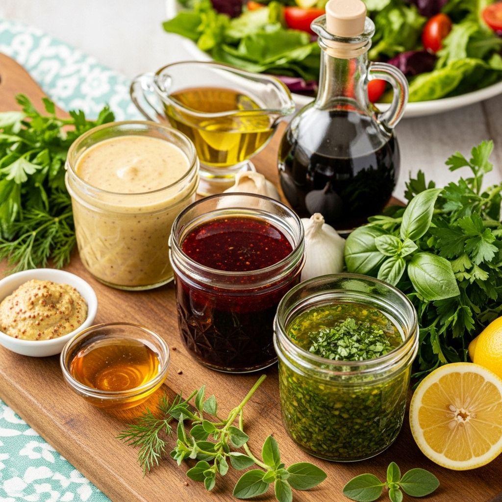 Elevate your salads with vibrant, preservative-free dressings made from pantry staples.