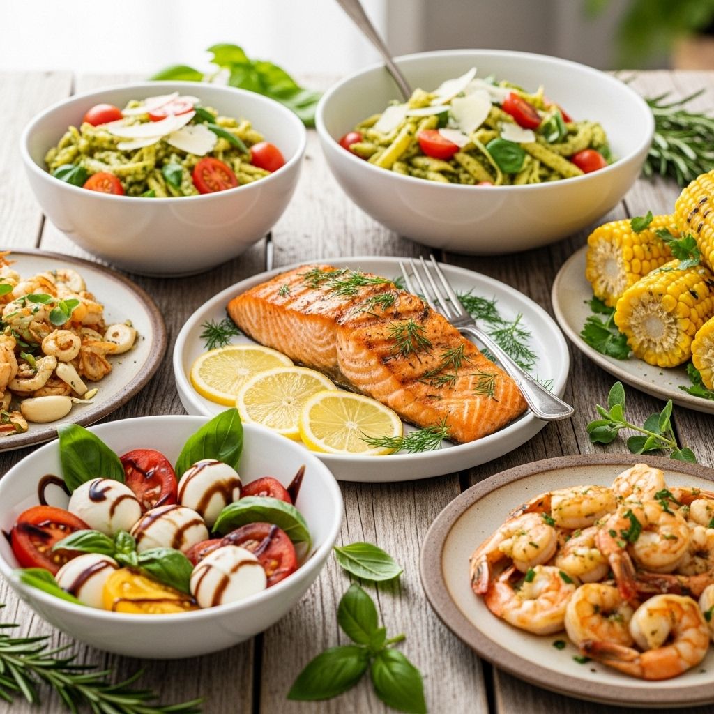 Enjoy vibrant, fuss-free dinners that highlight summer’s fresh flavors.