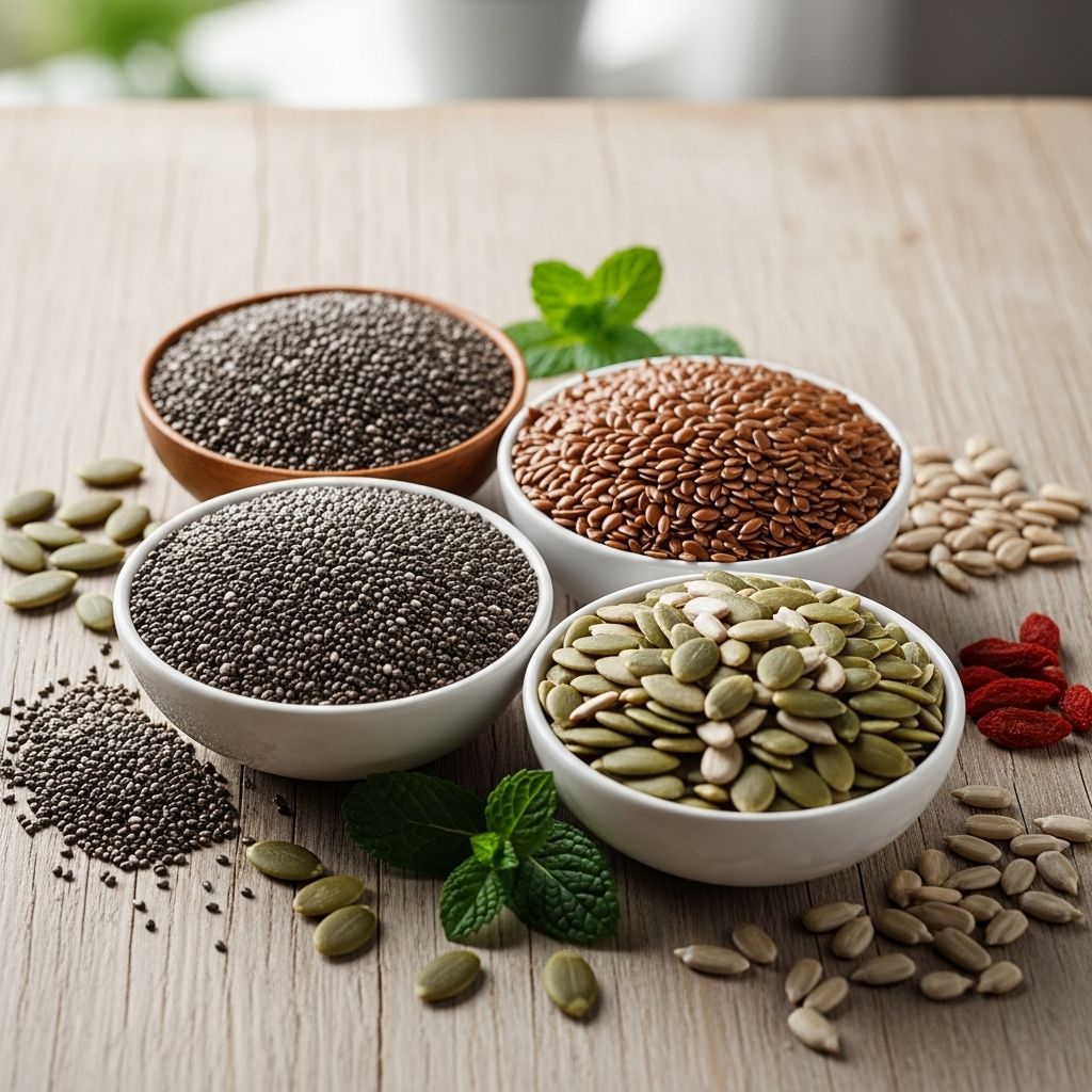 Tiny kernels brim with fiber, omega-3s, and protein to support heart and digestive health.