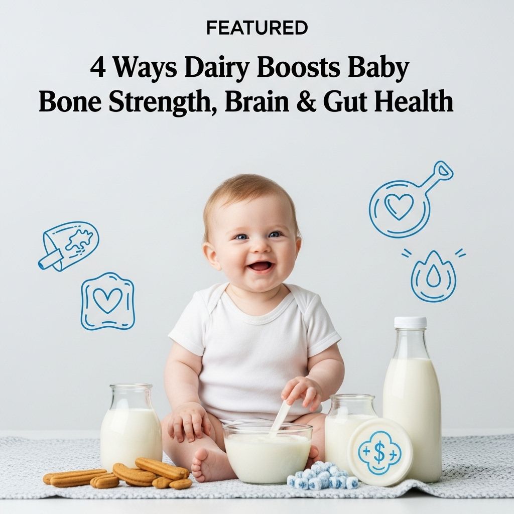 4 Remarkable Ways Dairy Supports Growing Babies’ Health Nutritious toddler meals strengthen bones, boost brain development, and aid digestion.