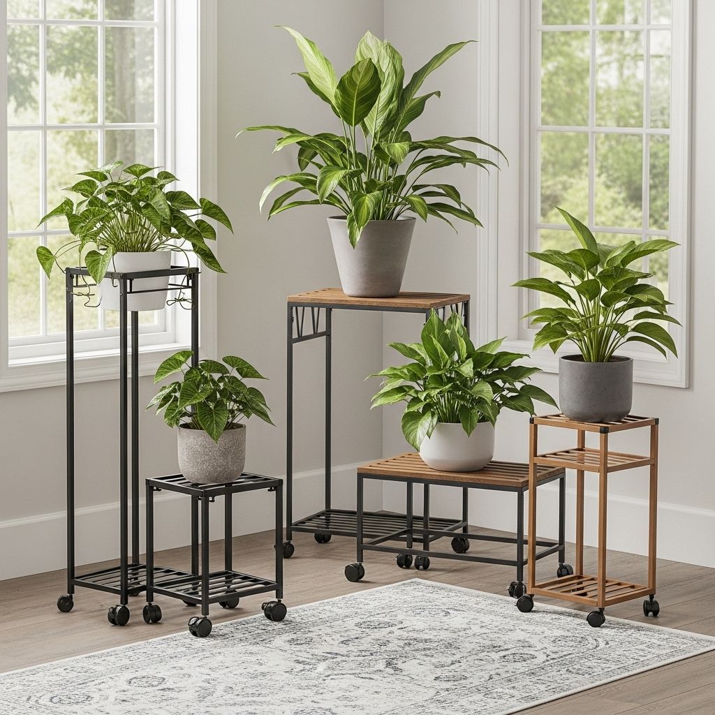 Move your plants effortlessly while safeguarding floors and improving watering ease.
