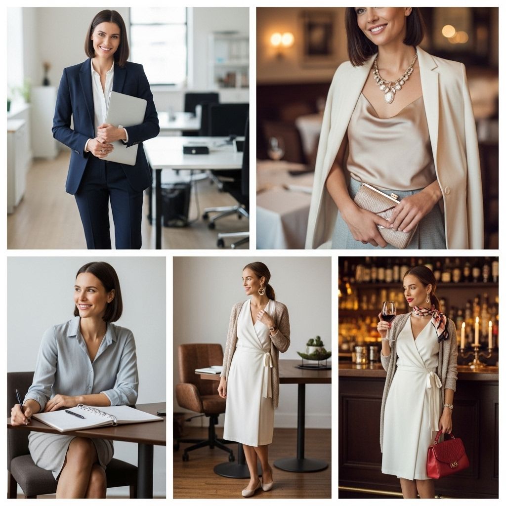 Practical beauty and fashion upgrades for a seamless transition from work to a romantic evening.