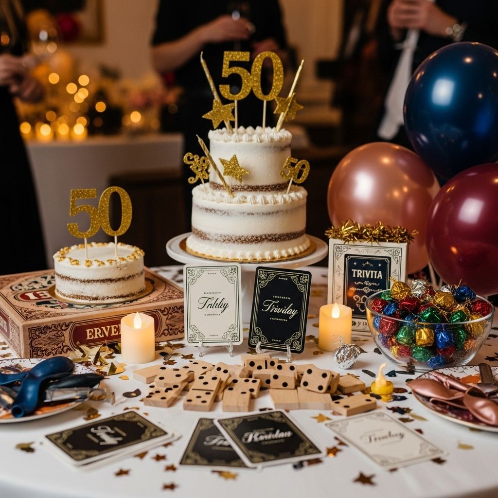 50th Birthday Party Games: Unforgettable Fun for the Big 5-0 Activities crafted to spark nostalgia, laughter, and unity among guests.