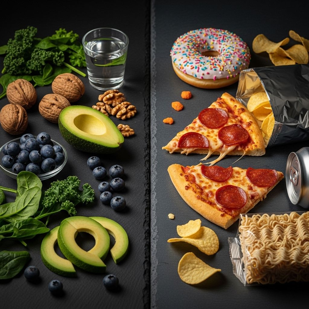 Swapping processed items with nutrient-rich alternatives enhances memory and clarity.