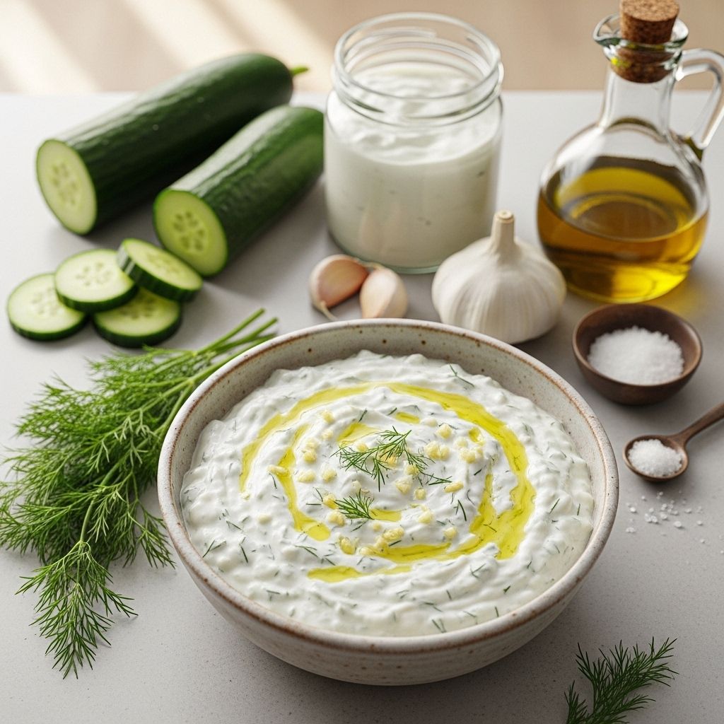 A bright, herb-infused yogurt sauce that elevates plant-based meals with fresh zing.