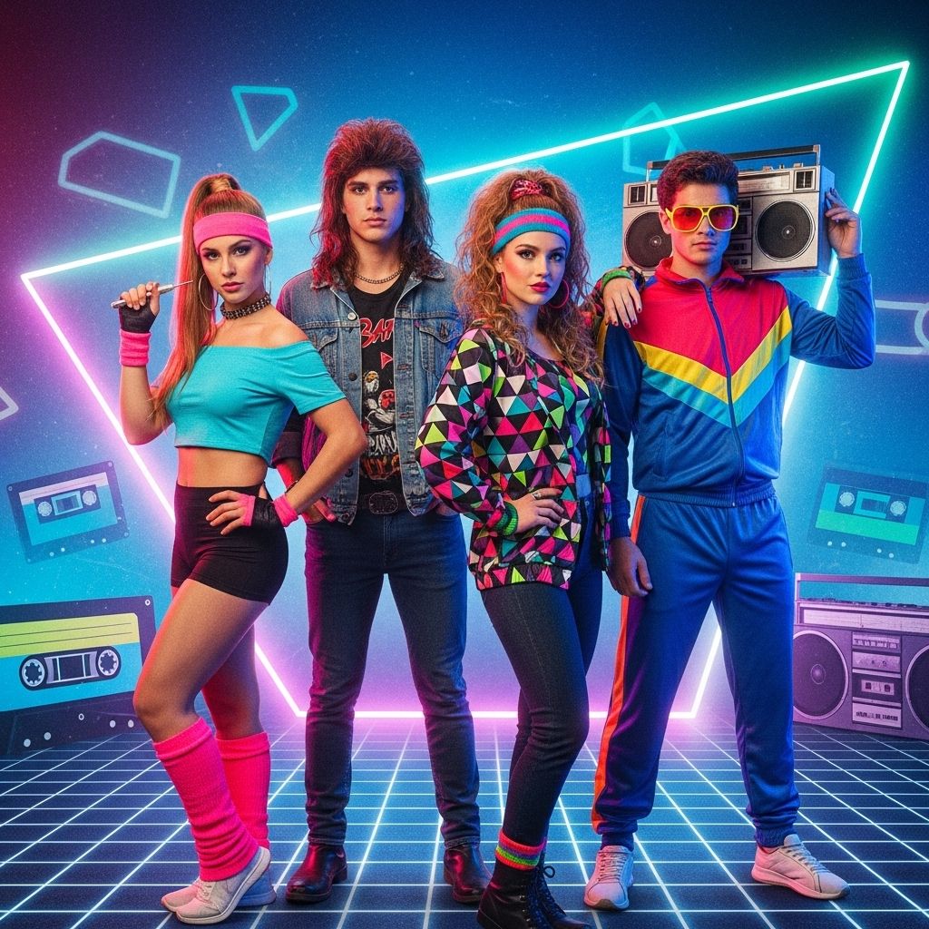 Step into the bold, vibrant world of 80s fashion with creative costume ideas inspired by your favorite icons, trends, and pop culture moments.