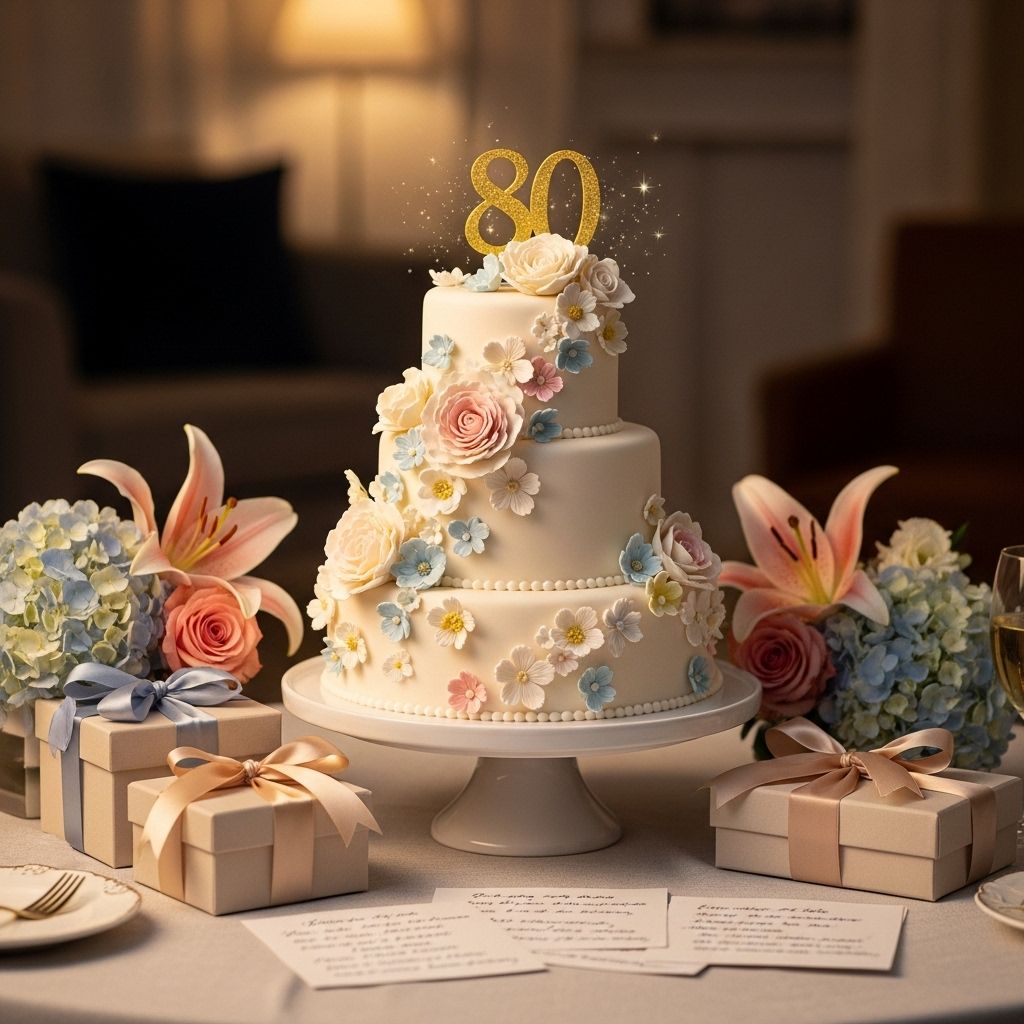 Heartfelt 80th Birthday Wishes, Messages, and Quotes to Celebrate a Remarkable Life Celebrate decades of memories with personalized words honoring cherished relationships.