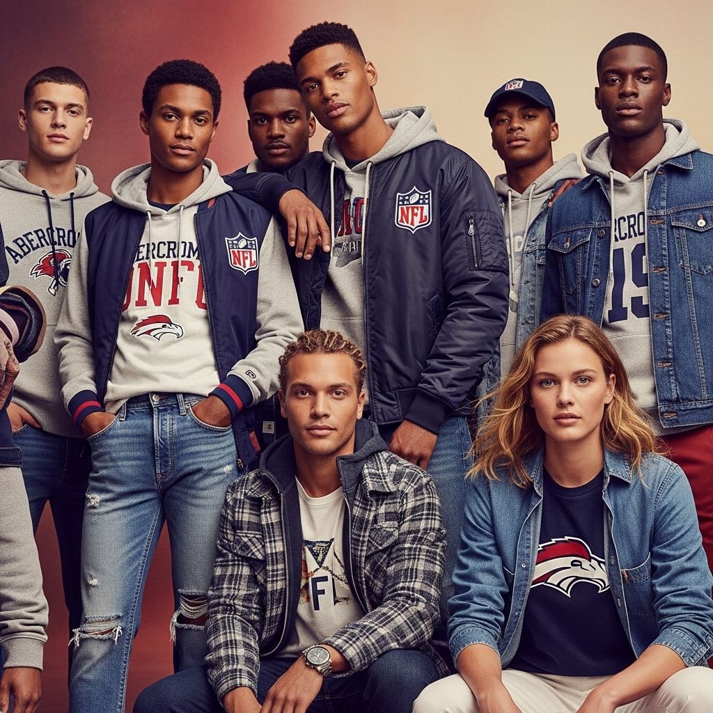 Abercrombie’s new NFL Collection brings together spirited NFL fandom and everyday elevated fashion, with exclusive pieces for all 32 teams.
