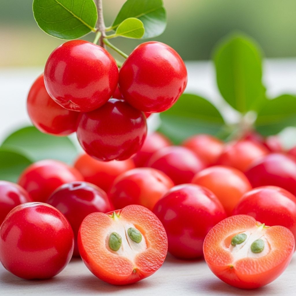 Acerola: Nutritional Powerhouse and Its Outstanding Health Benefits A serving can exceed your vitamin C needs and protect cells from oxidative damage.