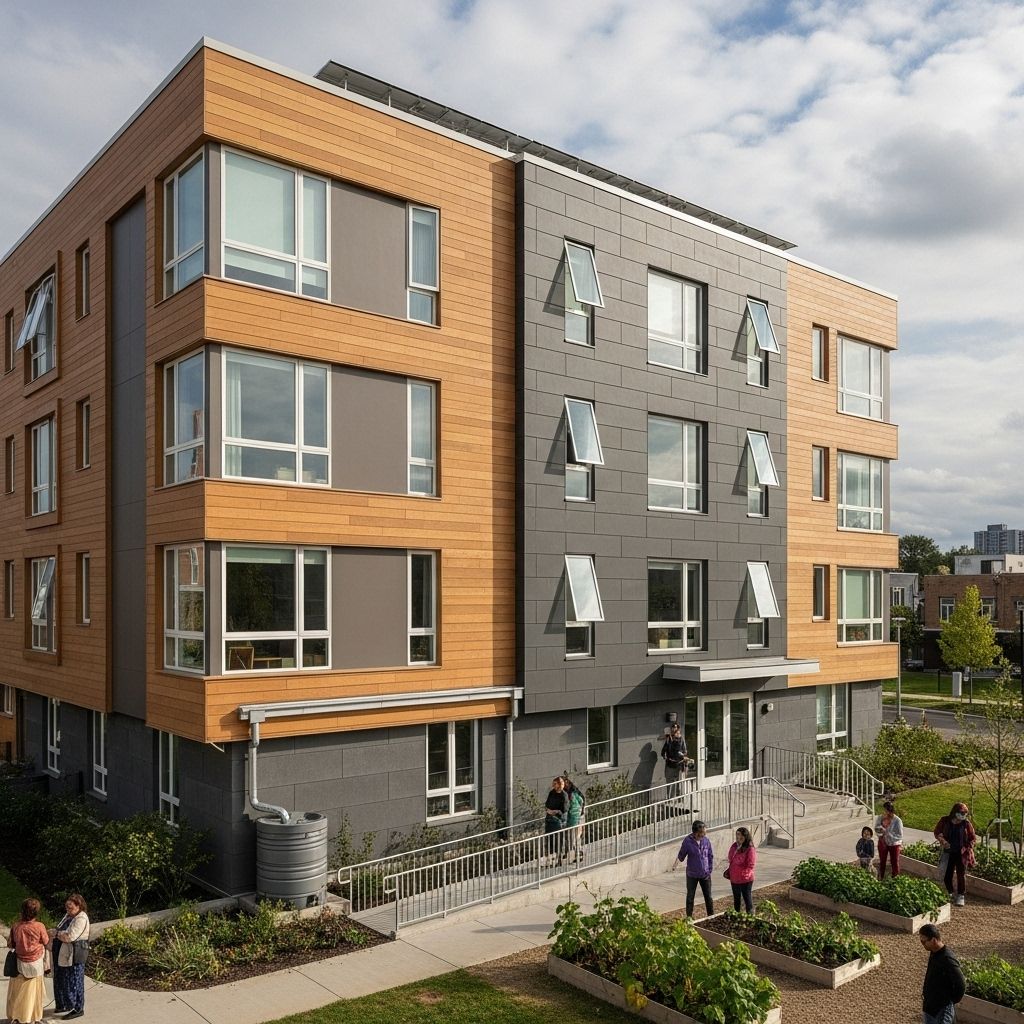 Exploring the next generation of sustainable and resilient social housing through Passive House standards and innovative prefab panelization.