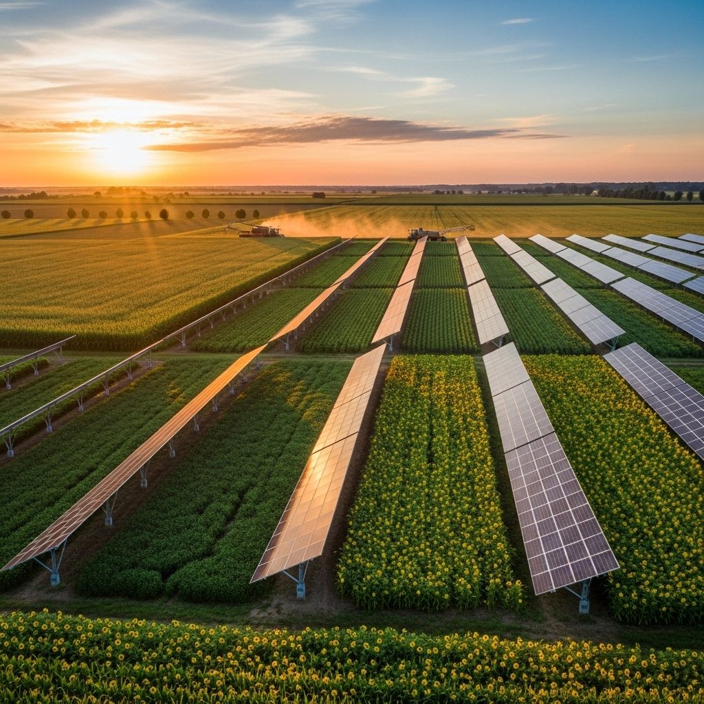 Agrivoltaics: Merging Solar Power and Agriculture for a Sustainable Future Discover how agrivoltaics combines clean energy generation and agriculture to transform land use, improve food security, and fight climate change.
