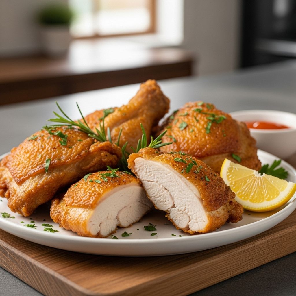 Minimal oil and mess yield a flavorful result with a satisfyingly crunchy crust.
