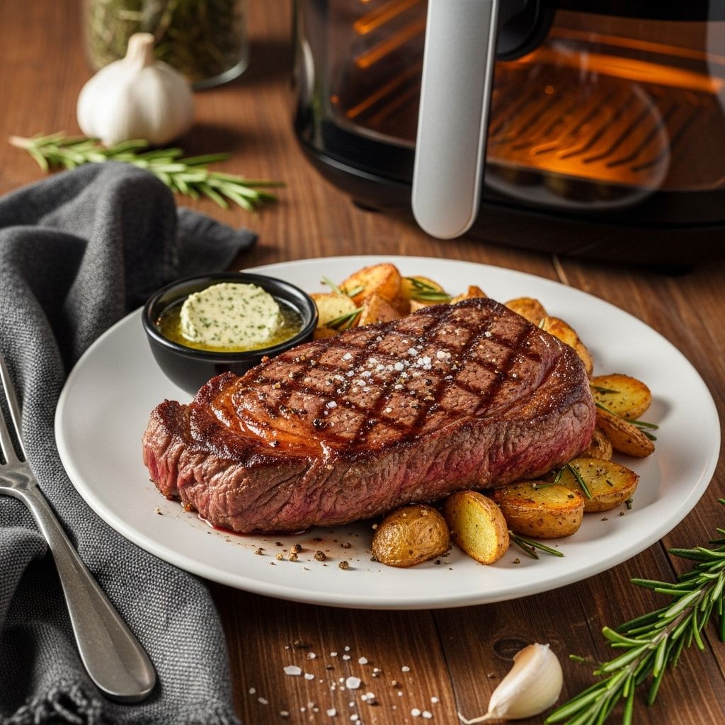 Achieve even browning and a crispy crust layered with zesty garlic-cilantro butter.