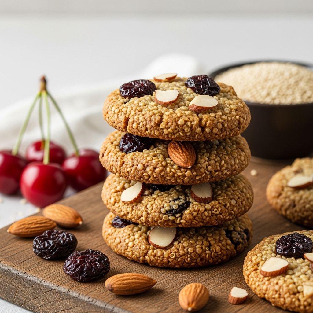 A chewy, protein-rich snack that pairs nutty almond flavor with bright, tangy bursts.