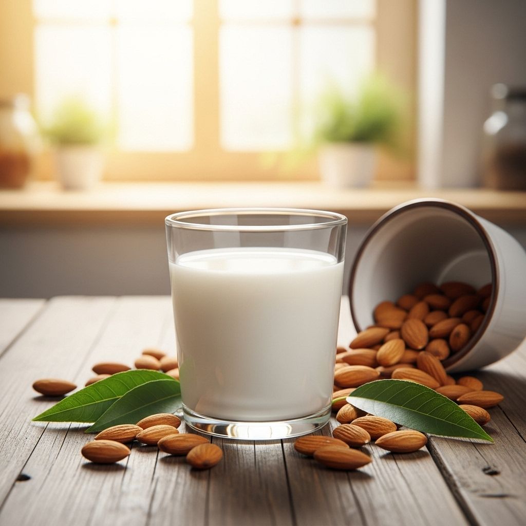 6 Science-Backed Health Benefits Of Almond Milk A creamy, plant-based beverage packed with vitamin E, calcium, and antioxidant power.