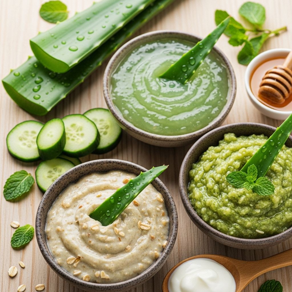 Aloe Vera Face Packs: Natural Glowing Skin Secrets A blend of pure gel and natural actives to calm, heal, and brighten skin.