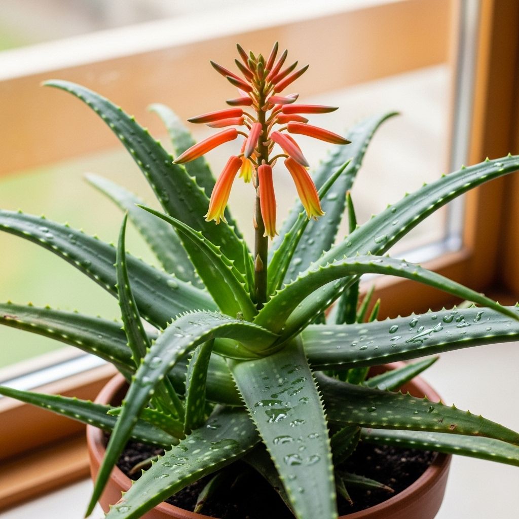Patience and precise care unlock rare blooms on your indoor aloe vera plant.