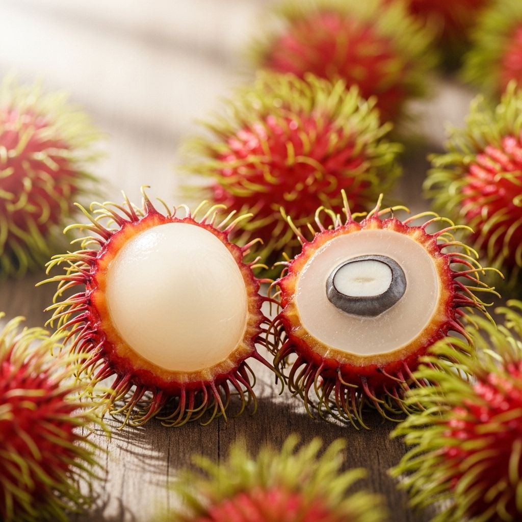 Amazing Health Benefits, Nutrition, and Uses of Rambutan Fruit A tropical treat packed with nutrients to revitalize your body and support lasting vitality.
