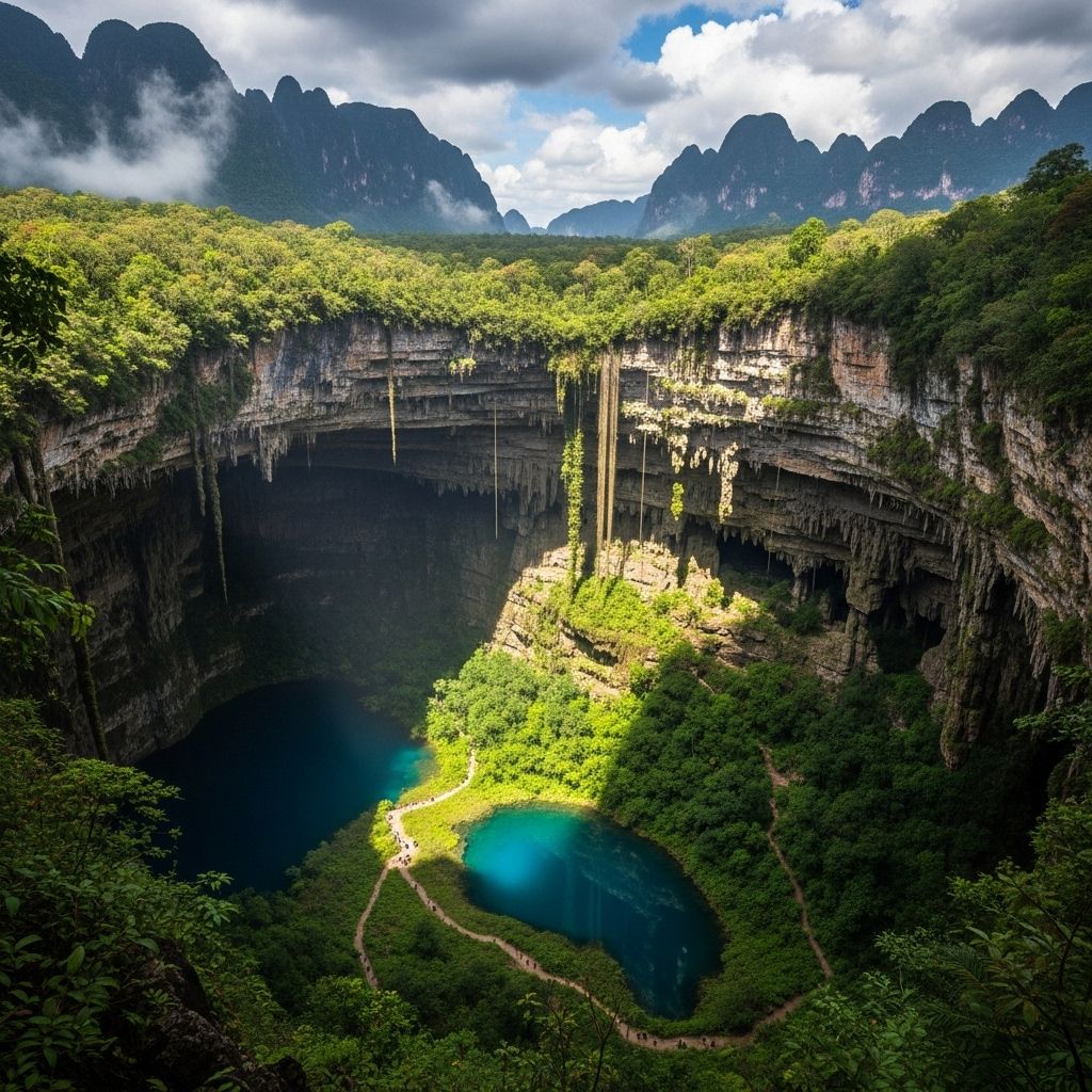 The World’s Most Astonishing Sinkholes: Nature’s Deepest Mysteries A breathtaking global tour of the planet's largest, strangest, and most beautiful sinkholes—how they form, why they fascinate, and what secrets they hold.