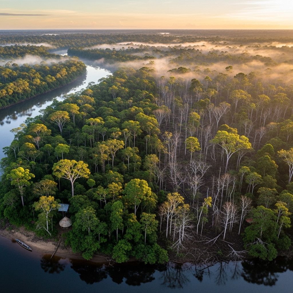 Indigenous leaders warn of an imminent Amazon tipping point, urging global and regional conservation to prevent irreparable environmental collapse.