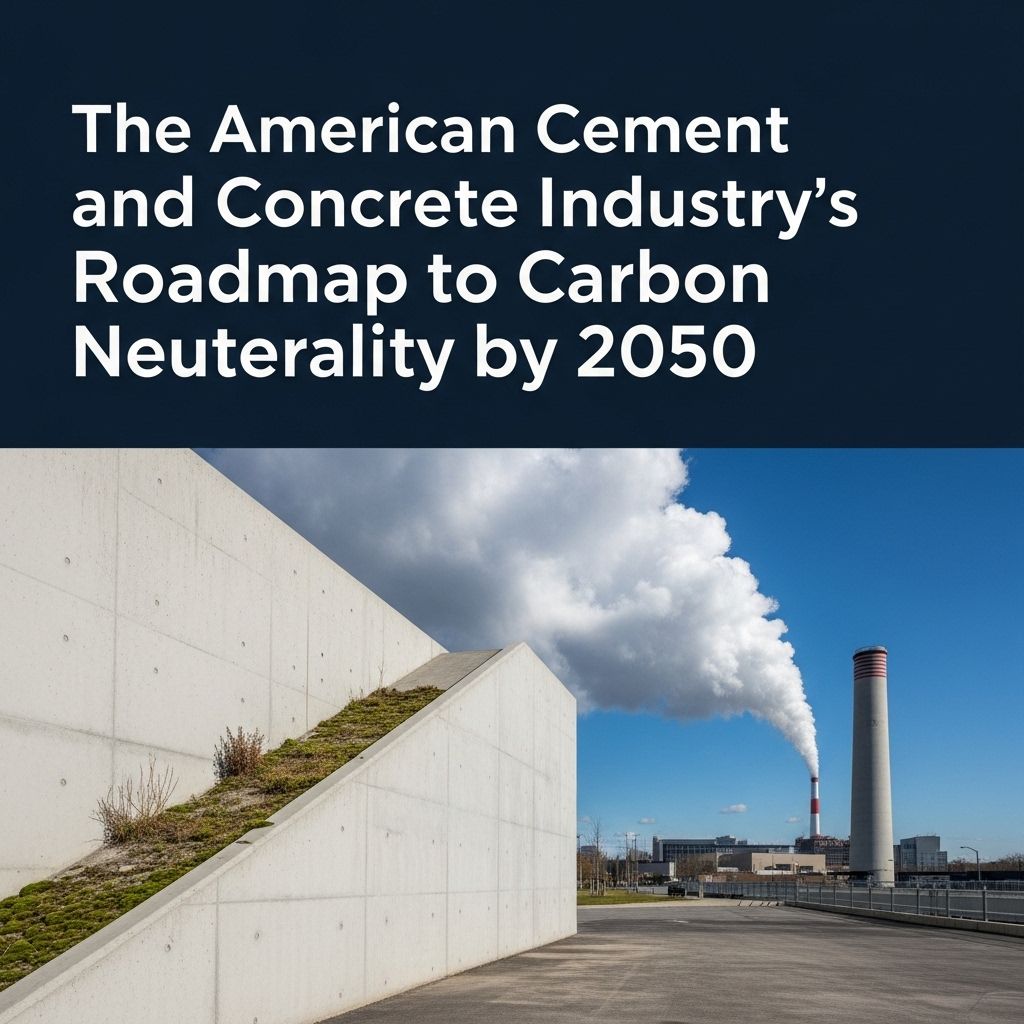 The American Cement and Concrete Industry’s Roadmap to Carbon Neutrality by 2050 How the U.S. cement and concrete sector aims for net-zero emissions by transforming its entire value chain, from manufacturing to construction.